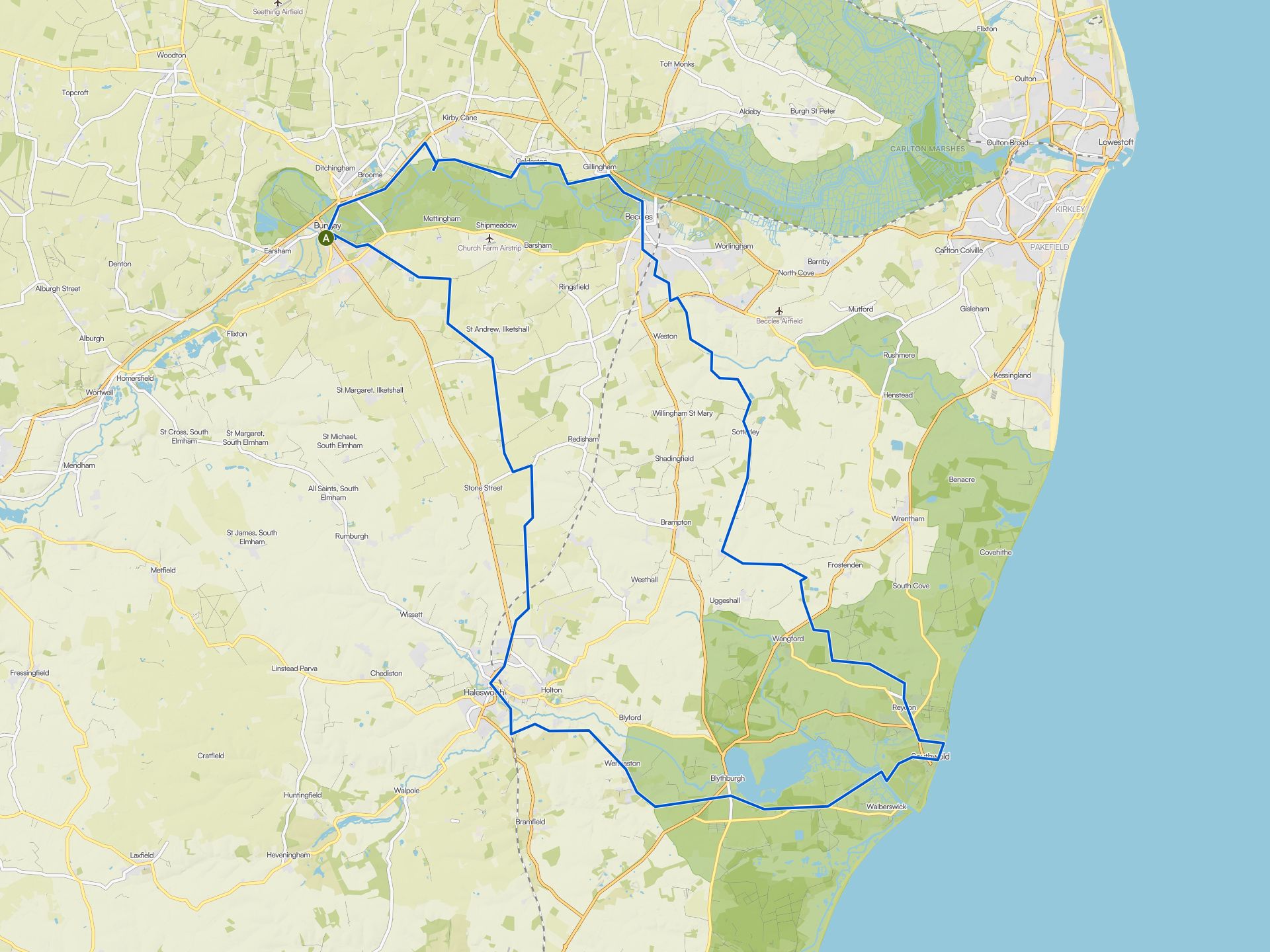 The best cycling routes in Suffolk | Komoot